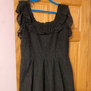 Black Ryegrass Eyelet Dress Size XXL